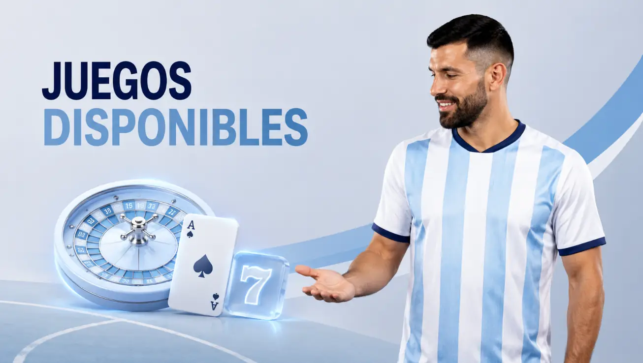 Juegos disponibles en el casino del Kun Aguero